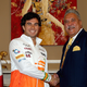 Vijay Mallya (left) shaking hands with Force India driver Sergio Perez. Photo credit: Getty Images